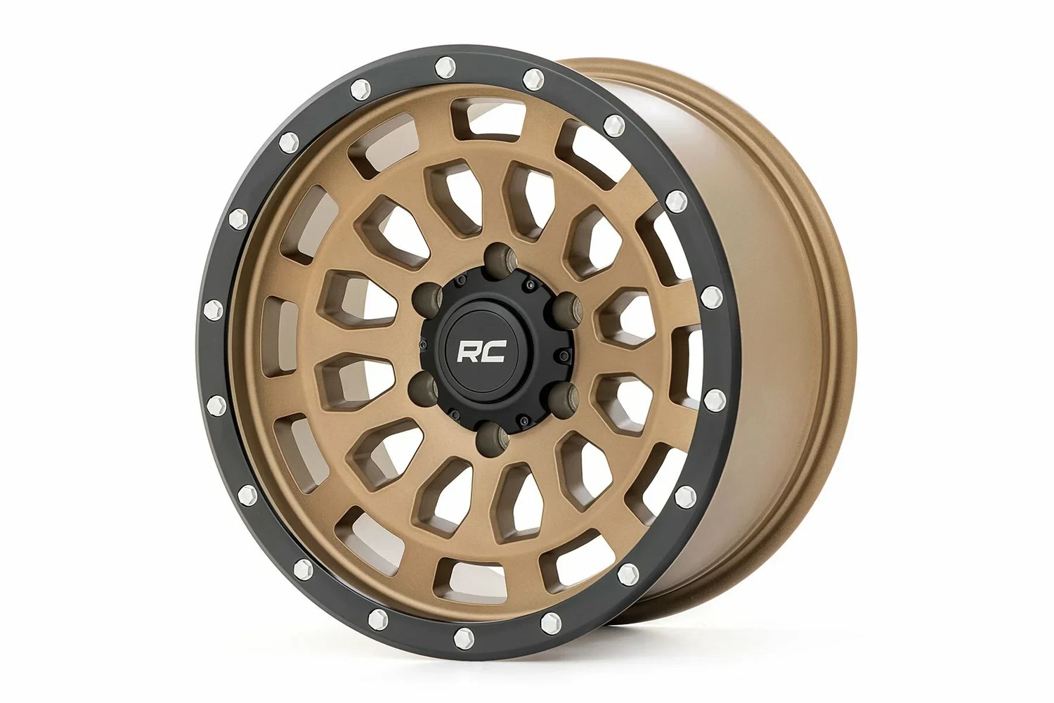 Rough Country 87 Series Wheel Simulated Bronze_Black 17x8.5 5x5 +0mm 87170918